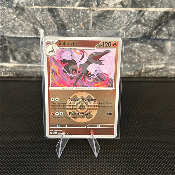 pokemon salazzle card GX (151/147) [Sun & Moon: Burning Shadows]  Galaxy Games LLC Flamethrower Discard an Energy from this Pokemon 130 Pokemon  Salazzle ex -
